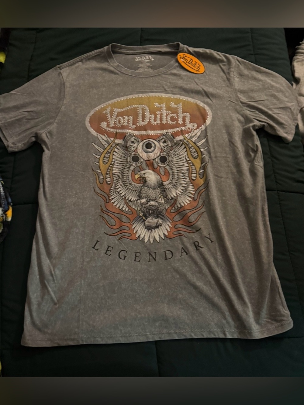 VON DUTCH “FLAMING EAGLE” TEE ** NWT